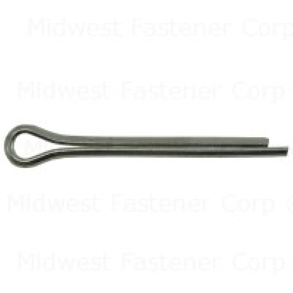 81386 Cotter Pin, 3/16 in, 1-3/4 in L, Spring Steel, Zinc