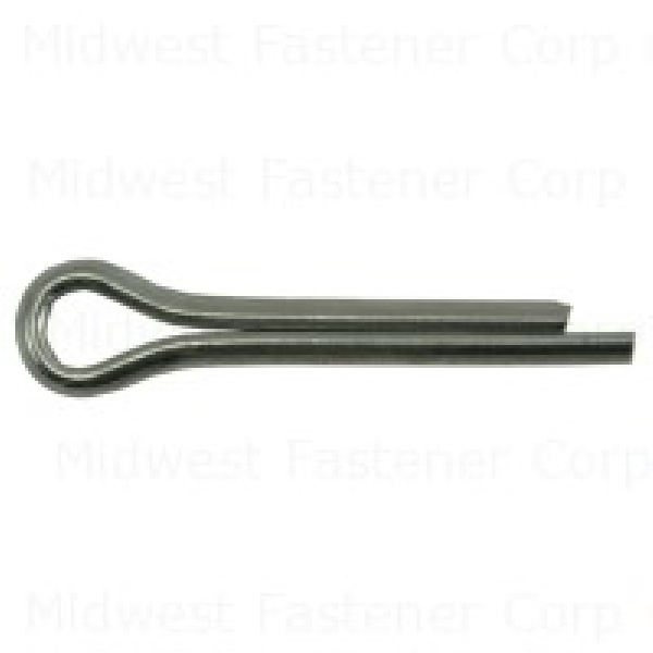 81384 Cotter Pin, 3/16 in, 1 in L, Spring Steel, Zinc