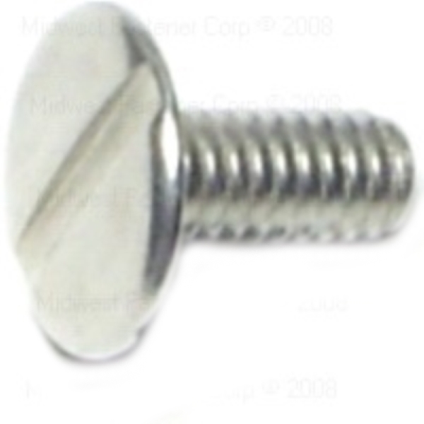 81575 Binding Machine Screw, #8-32 Thread, 3/8 in L, Hex, Slotted Drive, 20 PK