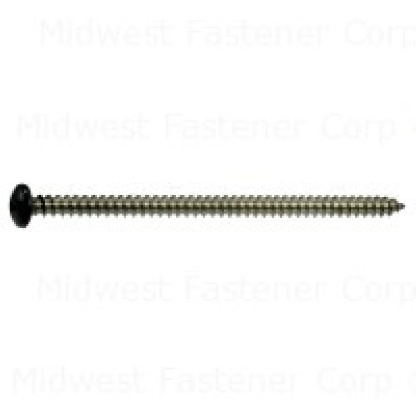 88779 Shutter Screw, #8 Thread, 3 in L, Coarse Thread, Pan Head, Phillips Drive, Sharp Point, 10/PK