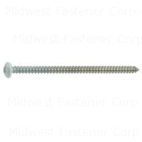 88789 Shutter Screw, #8-15 Thread, 3 in L, Coarse Thread, Pan Head, Phillips Drive, Sharp Point, 10/PK