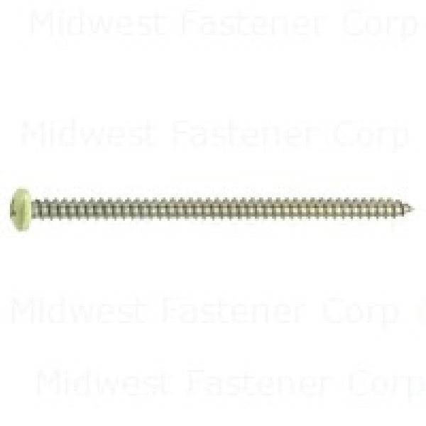 88812 Shutter Screw, #8 Thread, 3 in L, Coarse Thread, Pan Head, Phillips Drive, Sharp Point, 10/PK