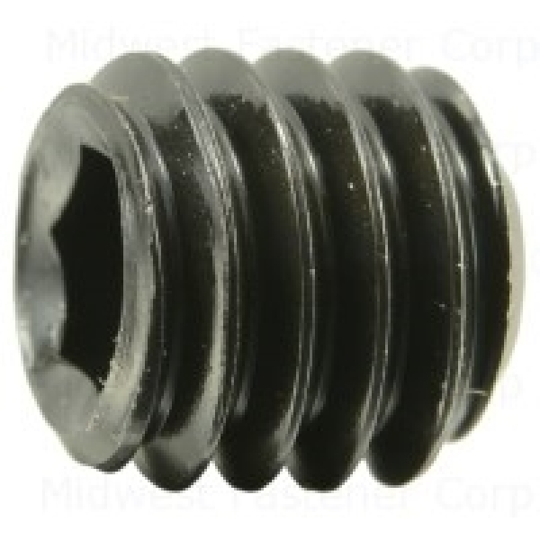 80513 Set Screw, 5/16-18 Thread, 5/16 in L, Coarse Thread, Hex, Socket Drive, Cupped Point, Steel, 6 PK