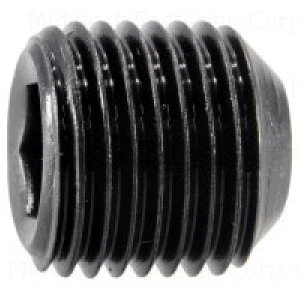 80415 Set Screw, 1/2-20 Thread, 1/2 in L, Fine Thread, Hex, Socket Drive, Steel, Black Oxide, 6 PK