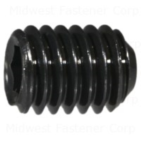 81692 Set Screw, M6-1 Thread, 8 mm L, Coarse Thread, Hex, Socket Drive, Cupped Point, Steel, 8 PK