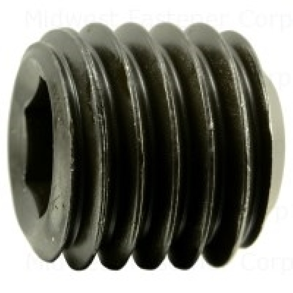 80518 Set Screw, 5/8-11 Thread, 5/8 in L, Coarse Thread, Hex, Socket Drive, Cupped Point, Steel, 4 PK