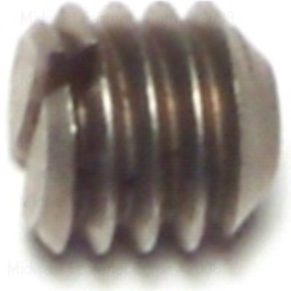 88327 Set Screw, 5/16-18 Thread, 5/16 in L, Coarse Thread, Slotted Drive, Cupped Point, Steel, 10 PK