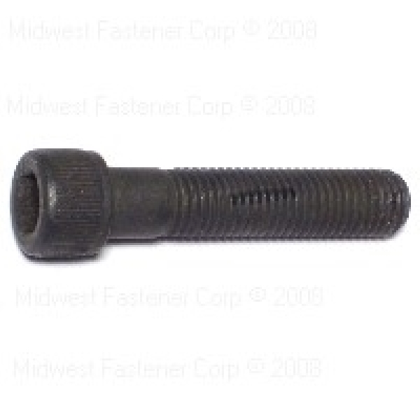 85082 Cap Screw, 5/16-24 Thread, 1-1/2 in L, Fine Thread, Hex, Socket Drive, Steel, Plain, 8 PK