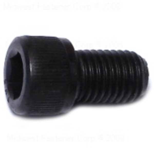 85076 Cap Screw, 5/16-24 Thread, 1/2 in L, Fine Thread, Hex, Socket Drive, Steel, Plain, 8 PK