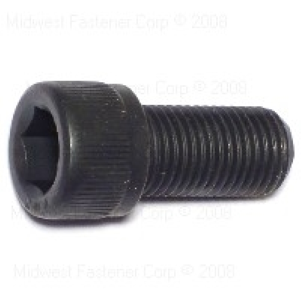 85084 Cap Screw, 3/8-24 Thread, 3/4 in L, Fine Thread, Hex, Socket Drive, Steel, Plain, 6 PK