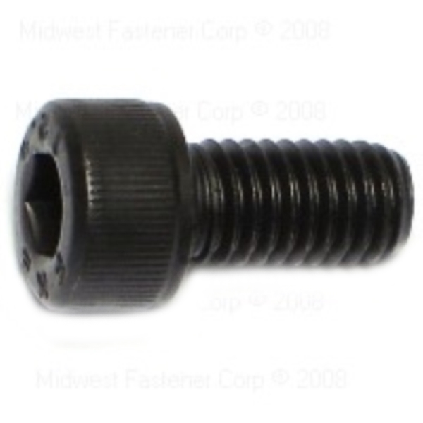 87421 Cap Screw, M8-1.25 Thread, 16 mm L, Coarse Thread, Hex, Socket Drive, Steel, Plain, 10 PK