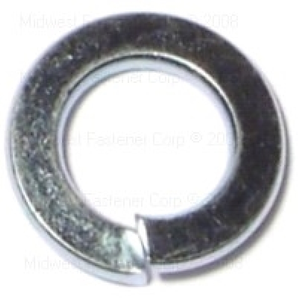 87934 Lock Washer, 10 mm ID, 18.1 mm OD, 2 mm Thick, Steel, Plain, 10 Grade, 12 PK