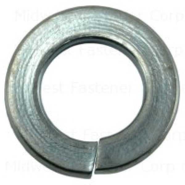 81485 Split Lock Washer, 8 mm ID, 14.8 mm OD, 2 mm Thick, Steel, Zinc, 8 Grade