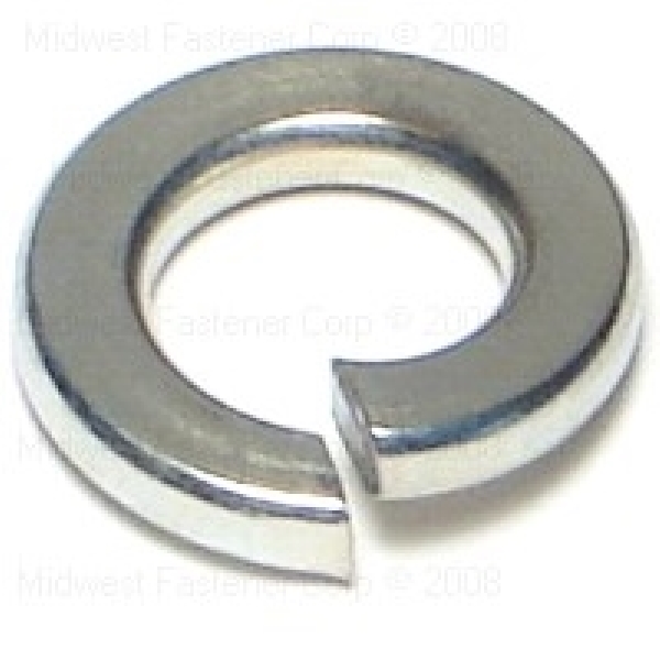 81484 Split Lock Washer, 7 mm ID, 12.8 mm OD, 1.6 mm Thick, Steel, Zinc, 8.8 Grade