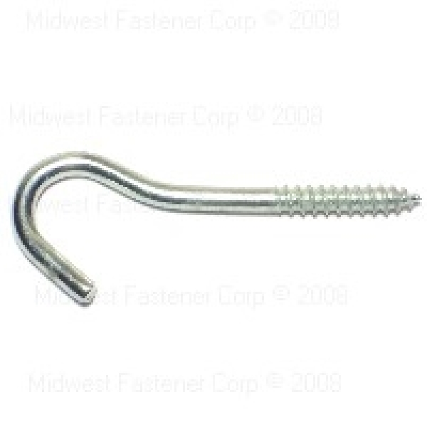 Midwest Fastener 21702 Screw Hook, 1-1/2 in L