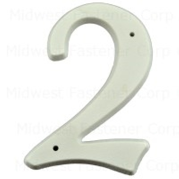 Midwest Fastener 360173 Reflective Number, Character: 2,