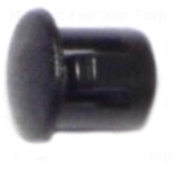 84491 Hole Plug, 1/4 in Dia, Nylon, Black, 20/PK