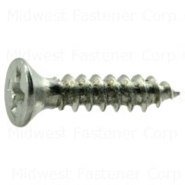 Midwest Fastener 10050 Screw, 4 Thread, 1/2 in L, Flat H...