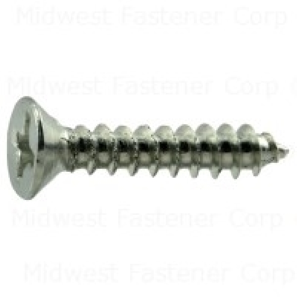 10055 Screw, 6 Thread, 3/4 in L, Phillips Drive, Steel, Zinc, 1 PK