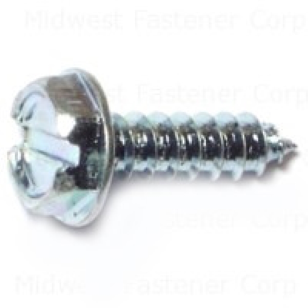Midwest Fastener 21221 Screw, #6 Thread, 1/2 in L, Hex, S