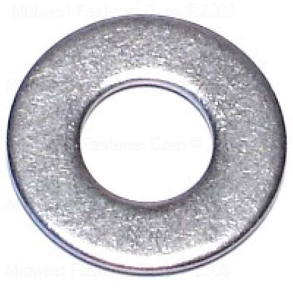 23879 Washer, Flat, 1/4 in ID, Stainless Steel, 5 PK