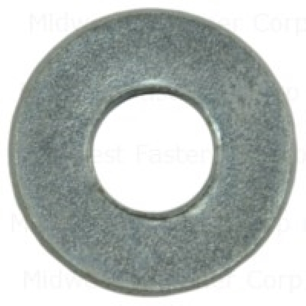 21440 Washer, #6 ID, 3/8 in OD, Steel, Zinc, 2 Grade