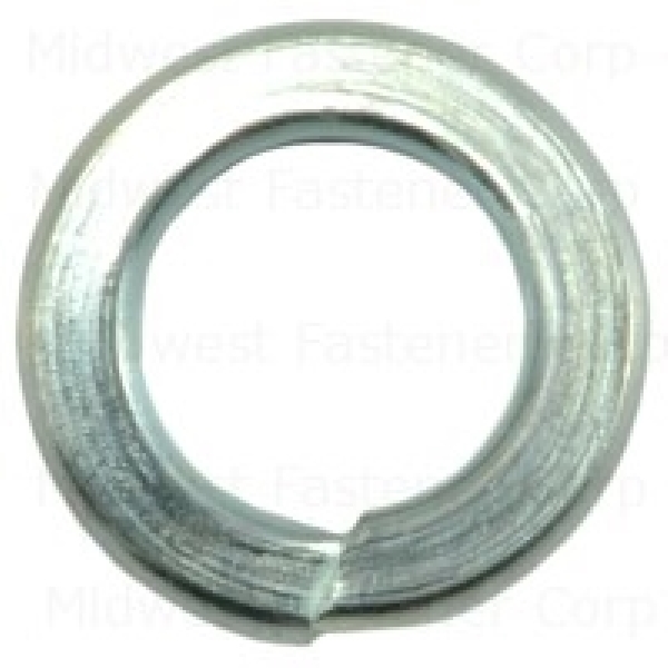 21461 Split Lock Washer, #8 ID, 13/32 in Thick, Steel, Zinc, 2 Grade, 5 PK