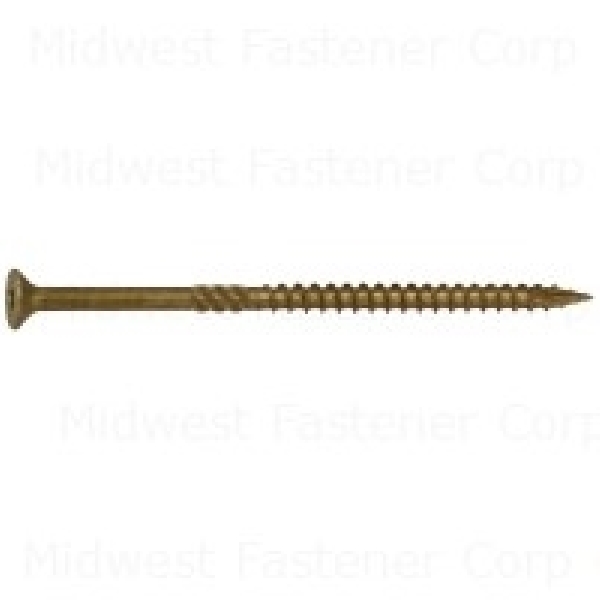 51177 Deck Screw, 10 in Thread, 4 in L, 49 PK