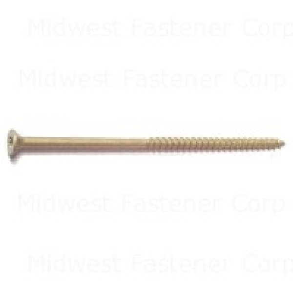 51178 Deck Screw, #12 Thread, 5 in L, T25 Drive Size, Steel, Star Drive, 30 PK, Tan
