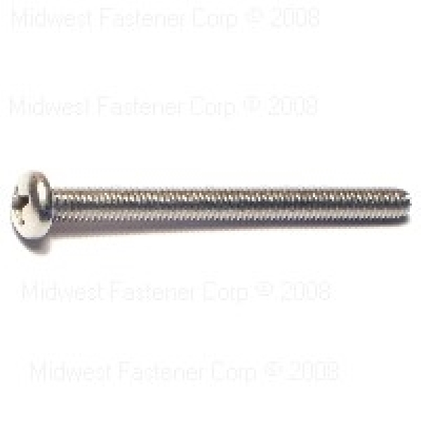 23852 Machine Screw, #8-32 Thread, 2 in L, Pan Head, Phillips Drive, Stainless Steel, 5 PK