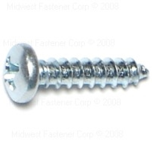 Midwest Fastener 23115 Screw, #6 Thread, 5/8 in L, Pan He