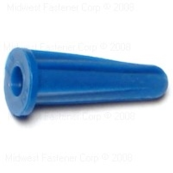 04285 Conical Anchor, #6-8 Thread, 3/4 in L, Plastic