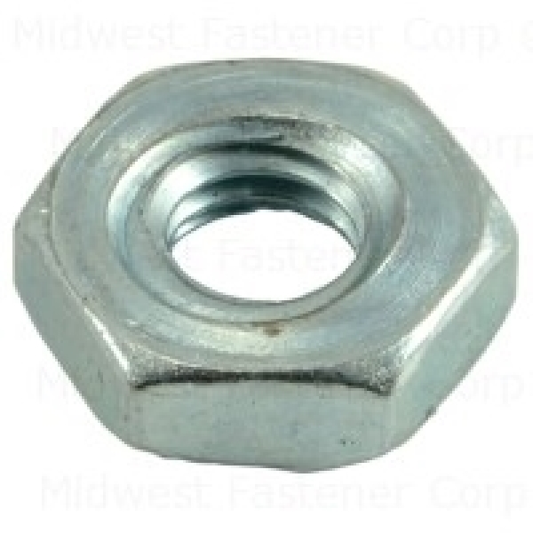 21503 Hex Nut, Finished, Fine Thread, 10-32 Thread, Zinc