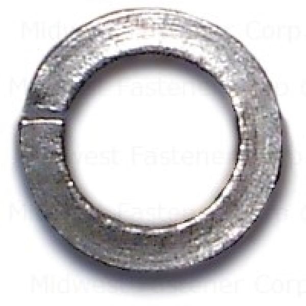 23883 Split Lock Washer, #6 ID, 1/32 in Thick, Stainless Steel, 18-8 Grade, 5 PK