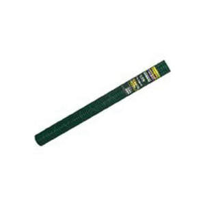 Jackson Wire 11 03 13 25 Hardware Cloth, 5 ft L, 36 in W, 19 ga Gauge, Square Mesh, 1/2 in Mesh, Vinyl-Coated, Green - 1