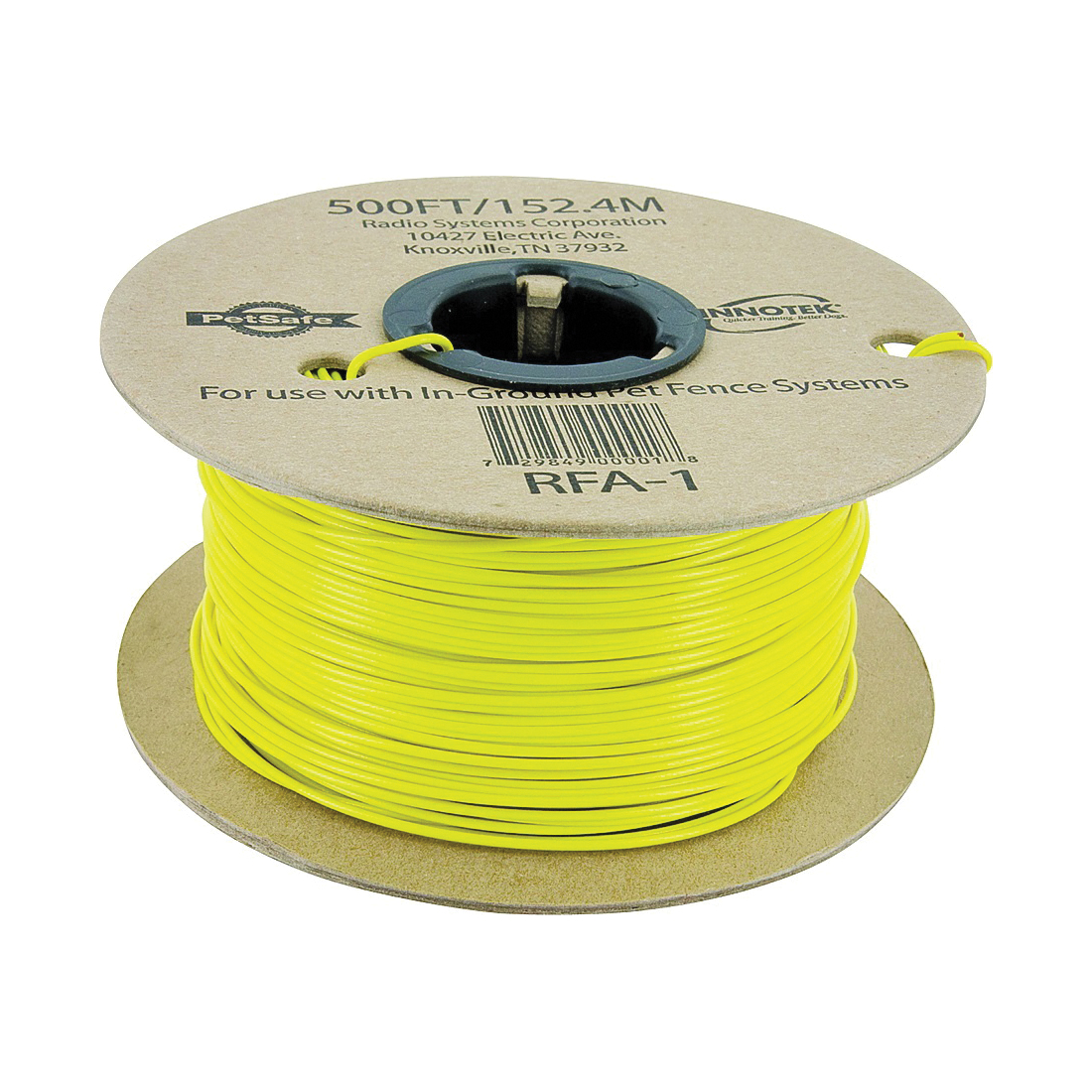 RFA-1 In-Ground Fence Boundary Wire, 20 AWG Wire, Yellow, 500 ft L