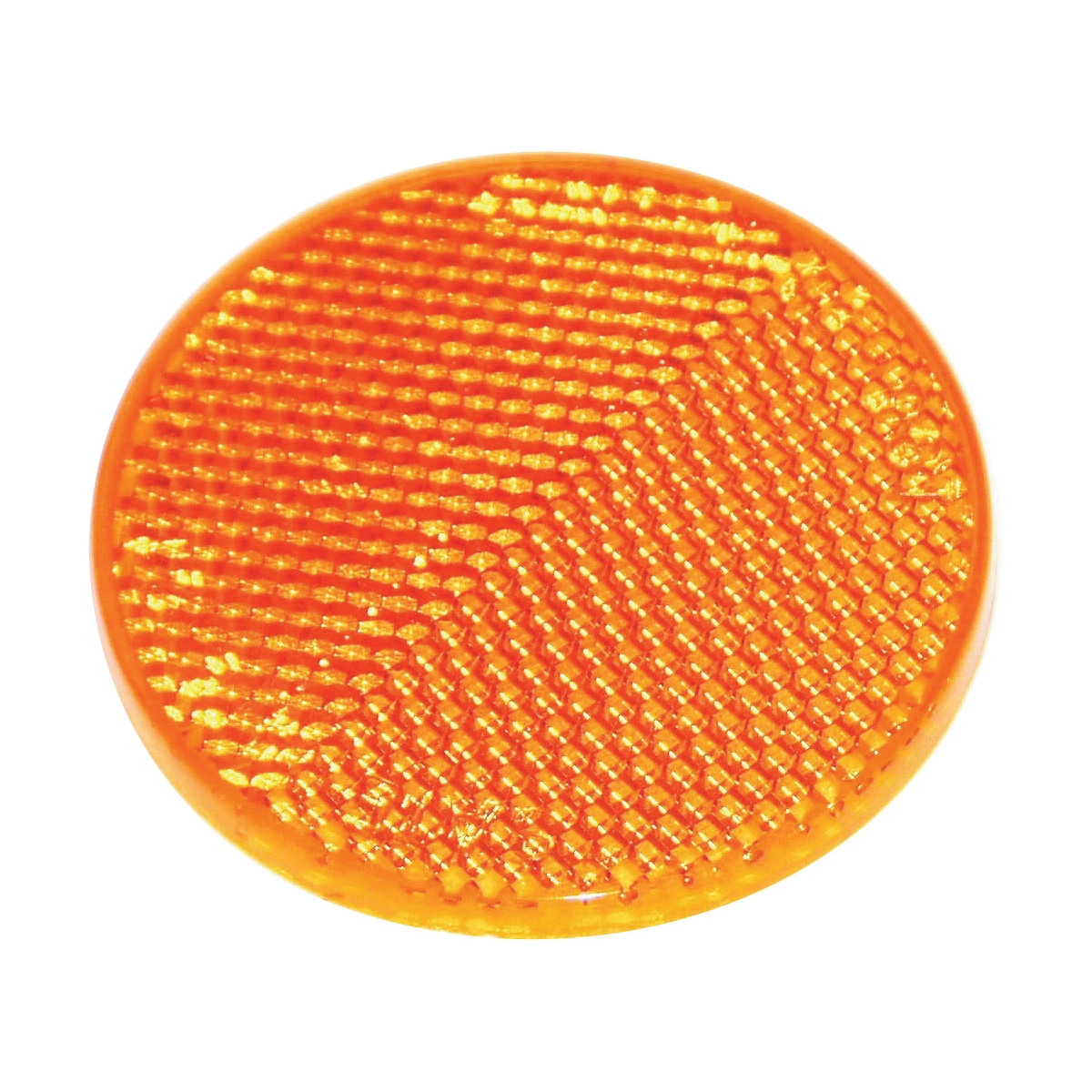 RV-658C Safety Reflector, Amber Reflector, Plastic Reflector, Adhesive Mounting, 2 in W Reflector