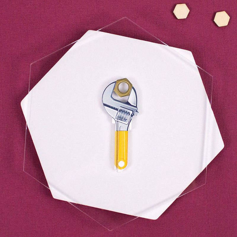 Lucky Line Key Shapes Series B123S Key Blank, Brass, Enamel-Coated, For: Schlage Keyway Locks - 3