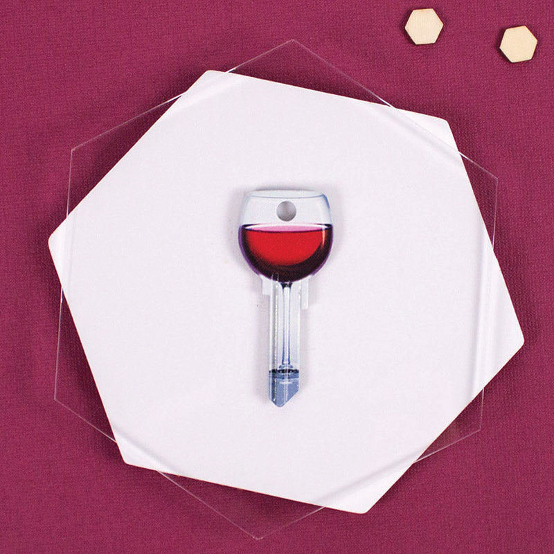 Lucky Line Key Shapes Series B108K Key Blank, Brass, Enamel-Coated, For: Kwikset Locks - 3