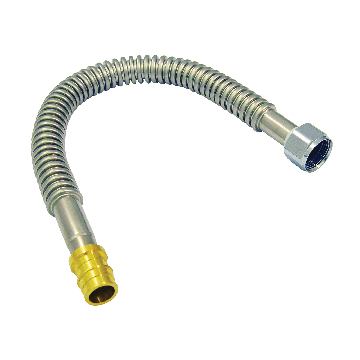 ExpansionPEX Series EPXCSST18 Water Heater Connector, 3/4 in, Barb x FPT, Stainless Steel, 18 in L
