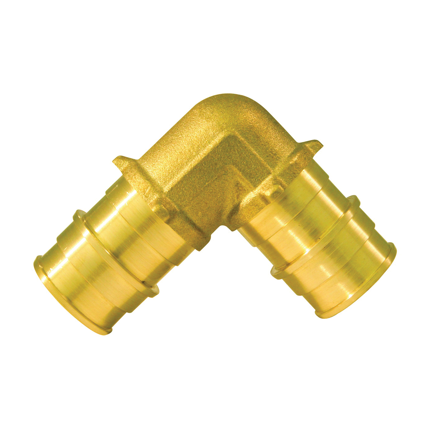 ExpansionPEX Series EPXE1234 Reducing Pipe Elbow, 1/2 x 3/4 in, Barb, 90 deg Angle, Brass, 200 psi Pressure