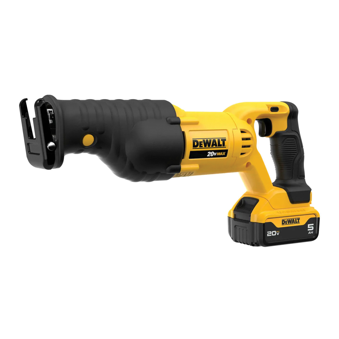 DEWALT 20V MAX DCS380P1 Cordless Reciprocating Saw Kit, Battery Included, 20 V, 5 Ah, 1-1/8 in L Stroke - 2
