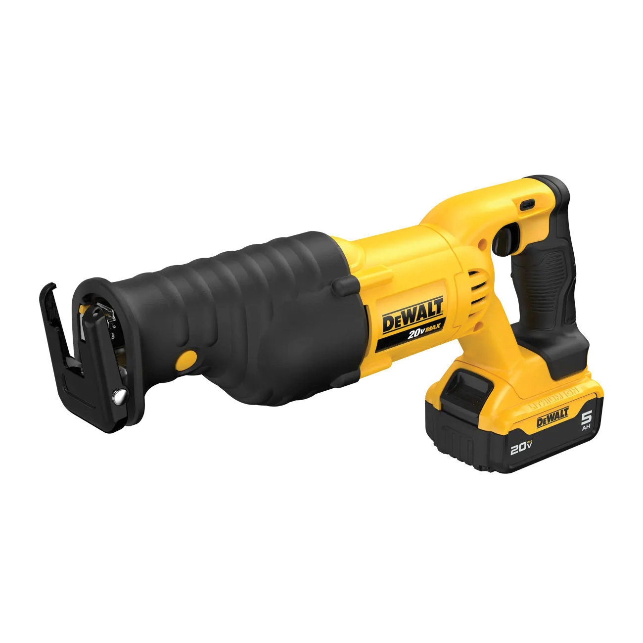 DEWALT 20V MAX DCS380P1 Cordless Reciprocating Saw Kit, Battery Included, 20 V, 5 Ah, 1-1/8 in L Stroke - 3