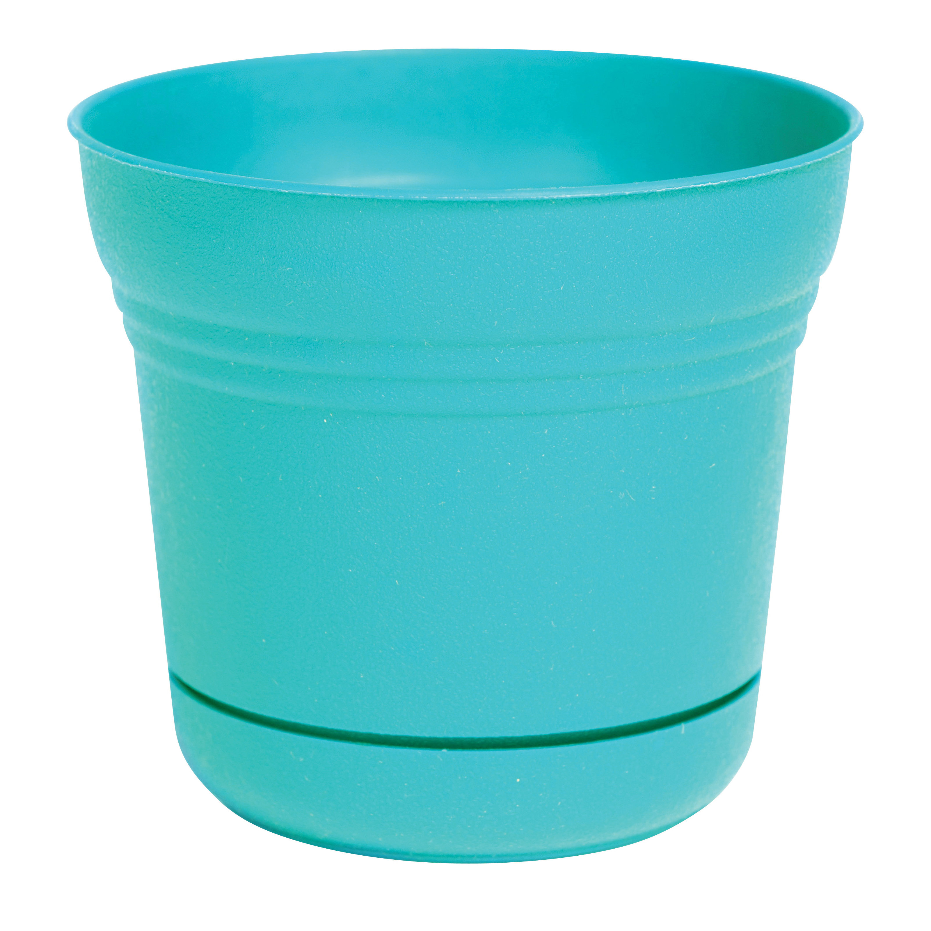 Saturn Series SP1027 Planter, 9-3/4 in Dia, 8-1/2 in H, 9-3/4 in W, 9-3/4 in D, Round, Traditional Design, Plastic