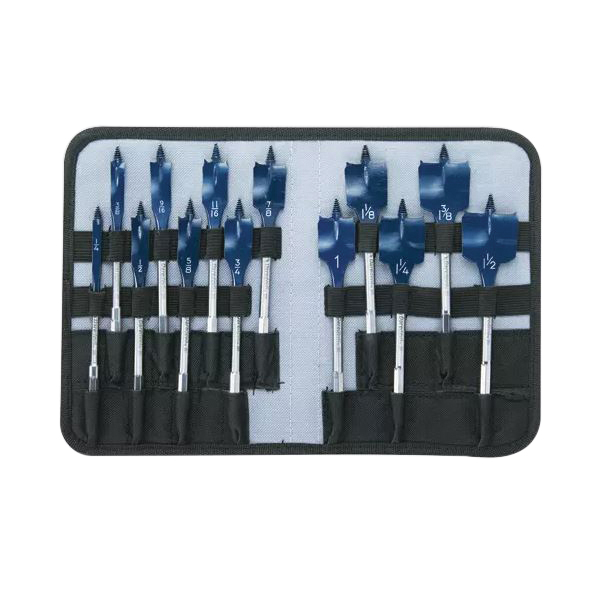 Spade Bit Set, Bosch, Steel, 13-Piece - 1