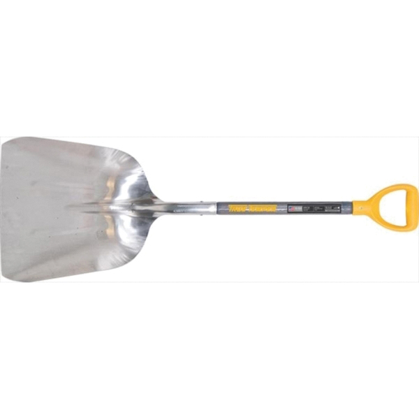 2681200 Scoop Shovel, 4.77 in W Blade, 8.3 in L Blade, Aluminum Blade, Hardwood Handle, D Grip Handle