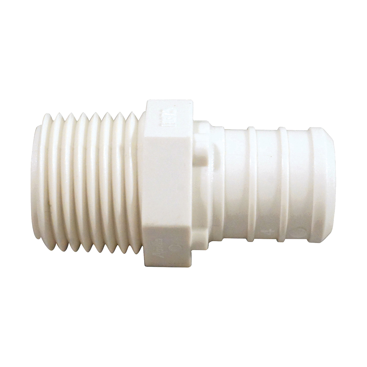 ApolloPEX Series PXPAM34125PK Pipe Adapter, 3/4 x 1/2 in, Barb x MPT, Poly Alloy, 200 psi Pressure