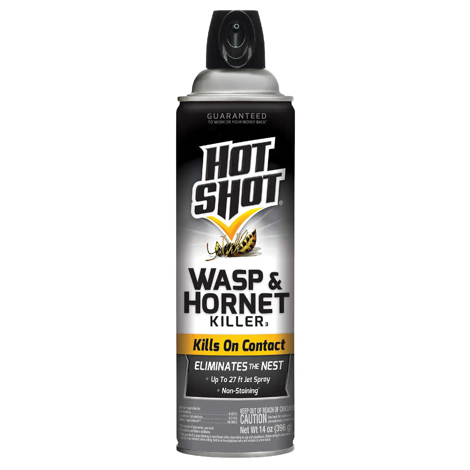 HG-13415 Wasp and Hornet Killer, Pressurized Liquid, Spray Application, Outdoor, 14 oz Aerosol Can