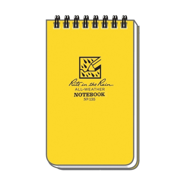 Rite in the Rain 135 Pocket Sized Notebook, Universal Pattern Sheet, 3 x 5 in Sheet, 50-Sheet, White Sheet - 2