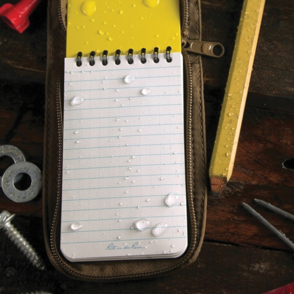 Rite in the Rain 135 Pocket Sized Notebook, Universal Pattern Sheet, 3 x 5 in Sheet, 50-Sheet, White Sheet - 3